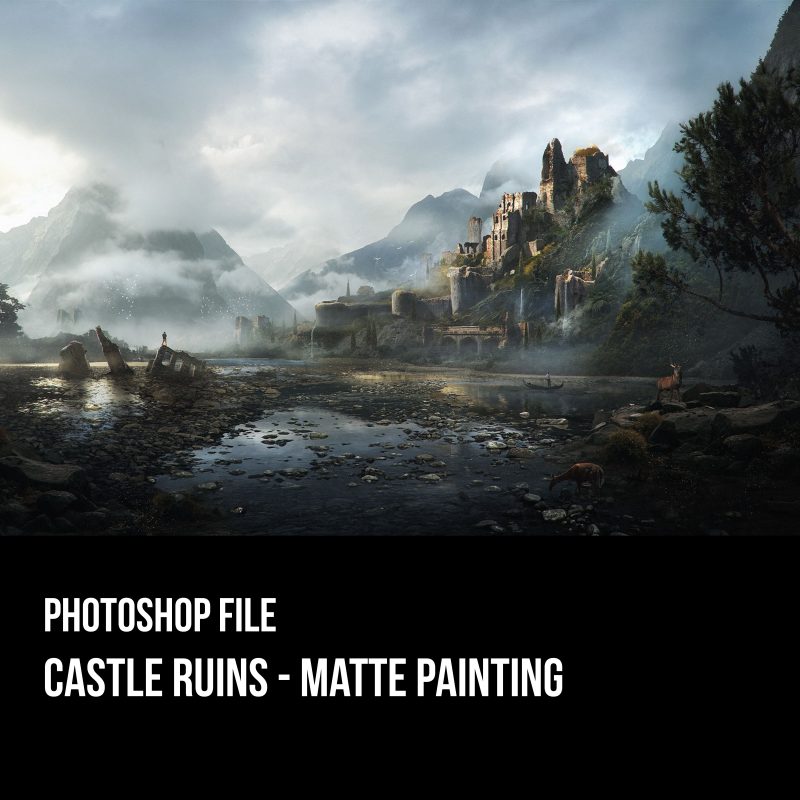 Castle Ruins – Matte painting